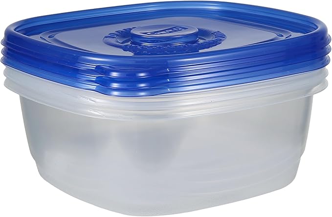Glad GladWare XL Square Food Storage Containers, 104 Oz, 3 Count | BPA-free, dishwasher-safe containers for leftovers, meal prep, and freezer storage; family-size capacity - Image 7