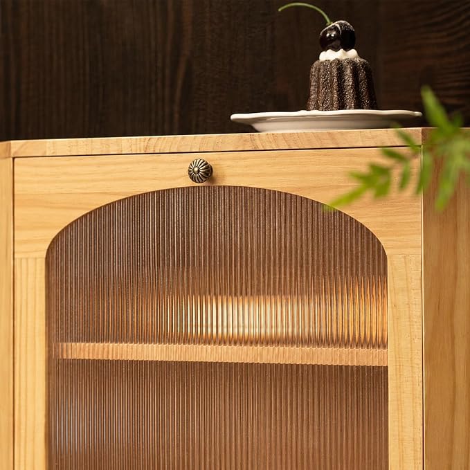 Corner Bread Box for Kitchen Countertop, Solid Wood, Natural | 2-Tier Large Capacity, Wooden Bread Box, Vintage Farmhouse Breadbox, Pine Wood, Bread Storage Container, Adjustable Shelf - Image 8