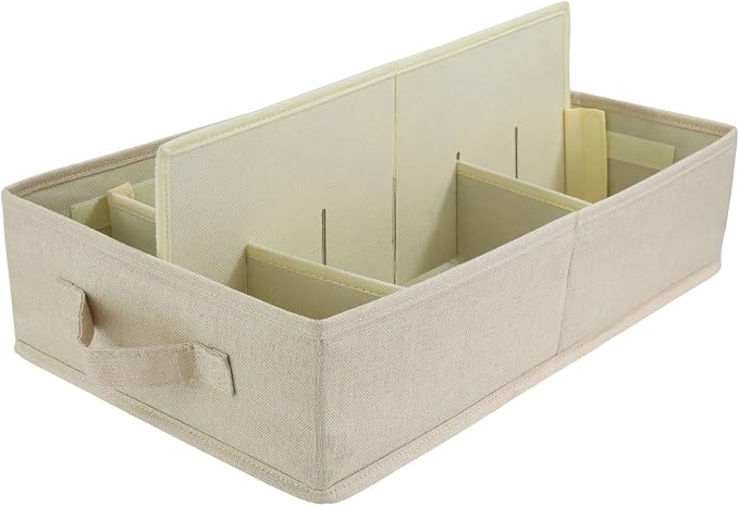 Food Storage Container Organizer 2pc - Lid Organizer Box - Adjustable Kitchen Organizing Box - Compatible with Tupperware Glad Rubbermaid Ziploc Containers - Drawers and Cabinet Organization (2) - Image 8