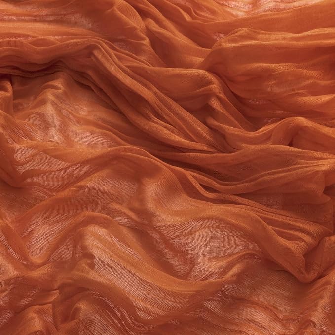 DeZerlor Fall Terracotta Cheese Cloth Napkins Set of 100 for Wedding Party | Reusable Burnt Orange Cloth Napkins Bulk, for Bridal Baby Shower Dinner Cocktail Birthday Home, 21x21 Inches - Image 5