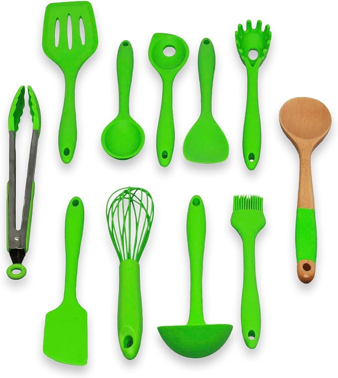 Chef Craft Premium Utensil Set Kitchen, Green, 11 Piece Set (42107) by ChefCraft