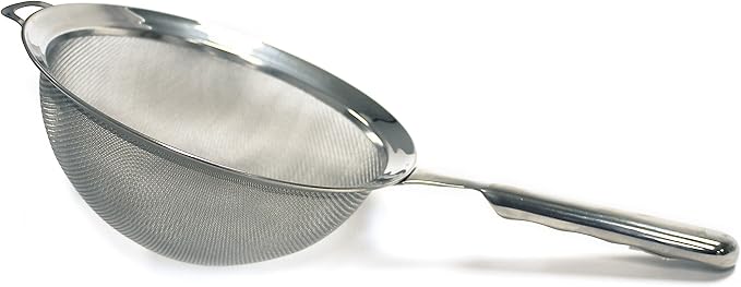 Norpro, 8" KRONA Stainless Steel Double Mesh Strainer, 8", as shown - Image 2