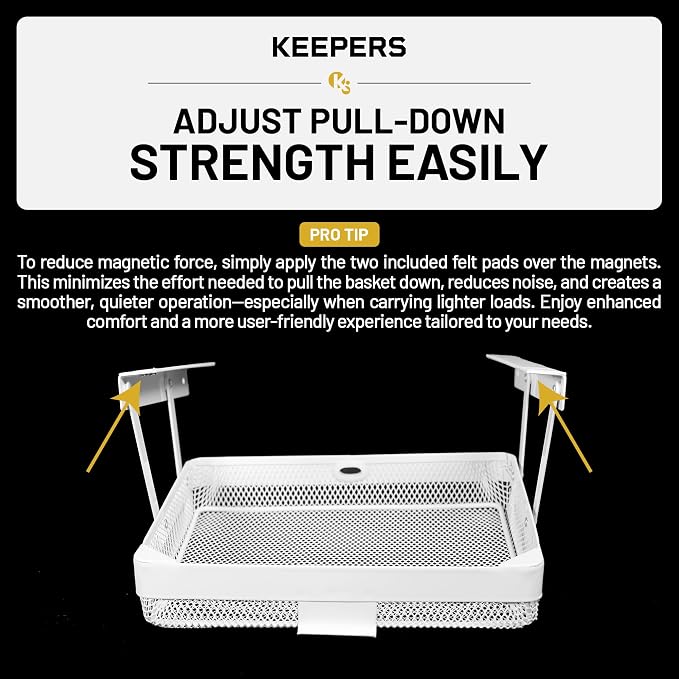 Everything Keeper - Organizer for Home, Kitchen, Bathroom, RV, Small Spaces - Storage Organizers - Compact Metal Basket - Under Cabinet Holder - Easy Install - Holds Strong - 13 x 10 x 2.5 in - Image 9