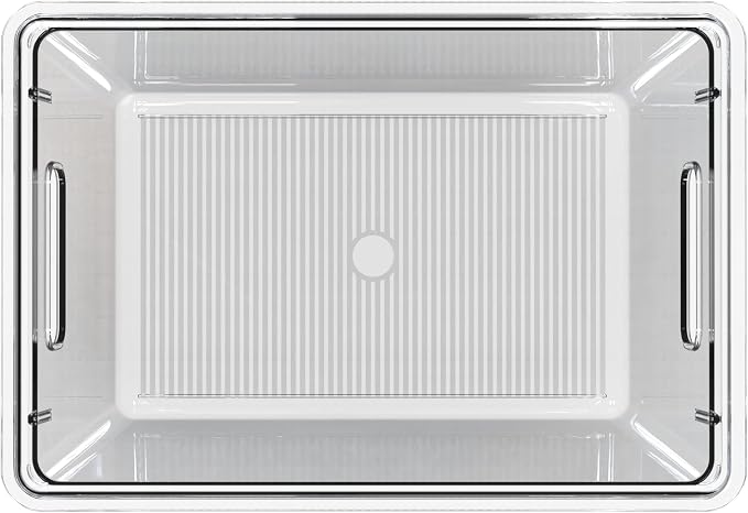 YAN & HIN 10 Pack Clear Storage Bins with Lids, Stackable Plastic Organizer Bins with Handles, Pantry Organizers and Storage for Kitchen Cabinet, Fridge, Bathroom, Closet and Shelf Organization - Image 9