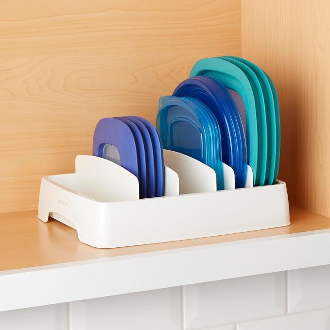YouCopia StoraLid Adjustable Food Container Lid Organizer for Kitchen Cabinet Storage, Small, 2-Pack - Image 6