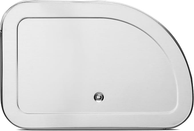Brabantia Roll Top Bread Box | Medium | Matt Steel | Large Metal Front Opening Bread Store for Kitchen Countertop | Partly Flat Top for Extra Storage, Magnet Closing Lid | Fits 1 Loaf - Image 11