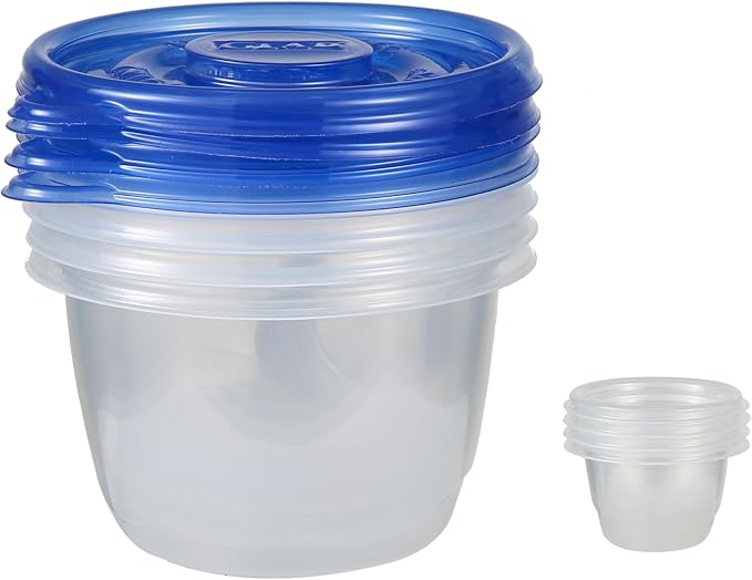 Glad GladWare To Go Lunch Containers with Dressing Cup, 32 Oz, 4 Ct, 6-Pk | Built-in compartment keeps sauces separate, ideal for salads and packed lunches, freezer safe - Image 4