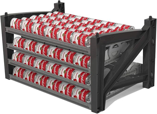 Cansolidator Max Small - 1-Pack Can Organizer for Pantry, Stackable Soda Can Storage for Kitchen, Holds 156 Cans of Food or Soda by ShelfReliance