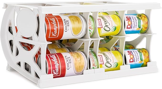 Cansolidator Pantry - 1-Pack Can Organizer for Pantry, Stackable Soda Can Storage for Kitchen, Holds 40 Cans of Food or Soda by ShelfReliance