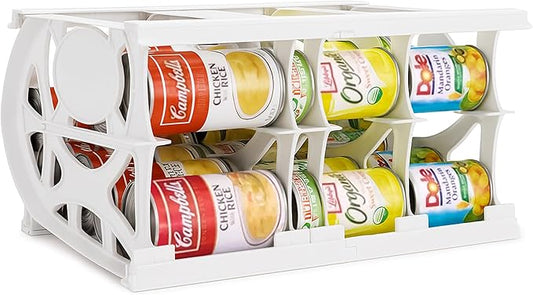 Cansolidator Pantry - 1-Pack Can Organizer for Pantry, Stackable Soda Can Storage for Kitchen, Holds 40 Cans of Food or Soda by ShelfReliance