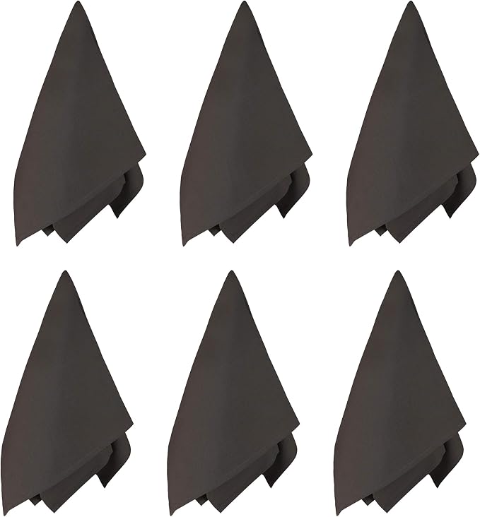 100% Cotton Flour Sack Towels – 12 Pack, 27x27 Inches, Grey, Lint-Free, Pre-Washed, Hemmed Edges – Reusable Kitchen Towels for Cleaning, Embroidery, Printing & Crafts - Grey - Image 3