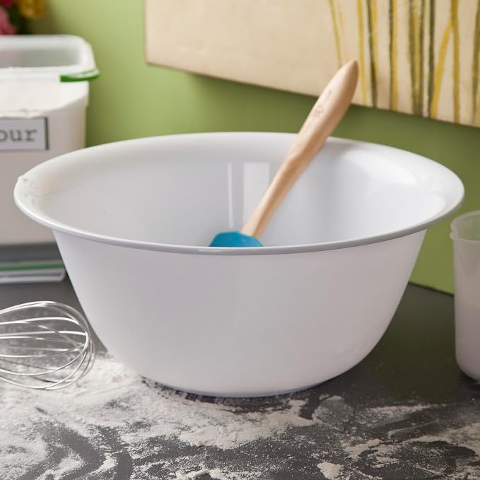 Sterilite 6 Qt Bowl for Mixing, Prepping, and Serving Food in the Kitchen, Microwave and Dishwasher Safe, Plastic, White, 12-Pack - Image 5