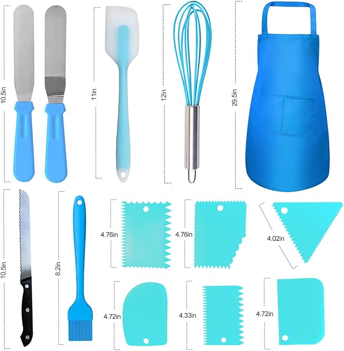 Makmeng Cake Decorating Tools Supplies Kit - 368Pcs Baking Supplies with Storage Case for Beginners - Icing Piping Bags and Tips Set For Cookies, Cupcake & Cake Frosting Fondant Decorating - Image 4