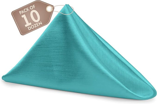 17x17-Inch Shantung Cloth Napkins, Caribbean, Set of 120 by UltimateTextile