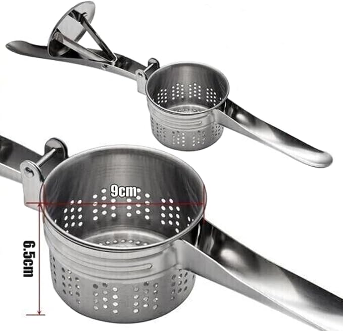 KAV Potato Ricer Masher Lemon Squeezer Fruit Press - Stainless Steel Mash for Effortless Food Preparation, Professional Grade Kitchen Tool for Smooth Potatoes, Fresh Juices, and Baby Food - Image 2