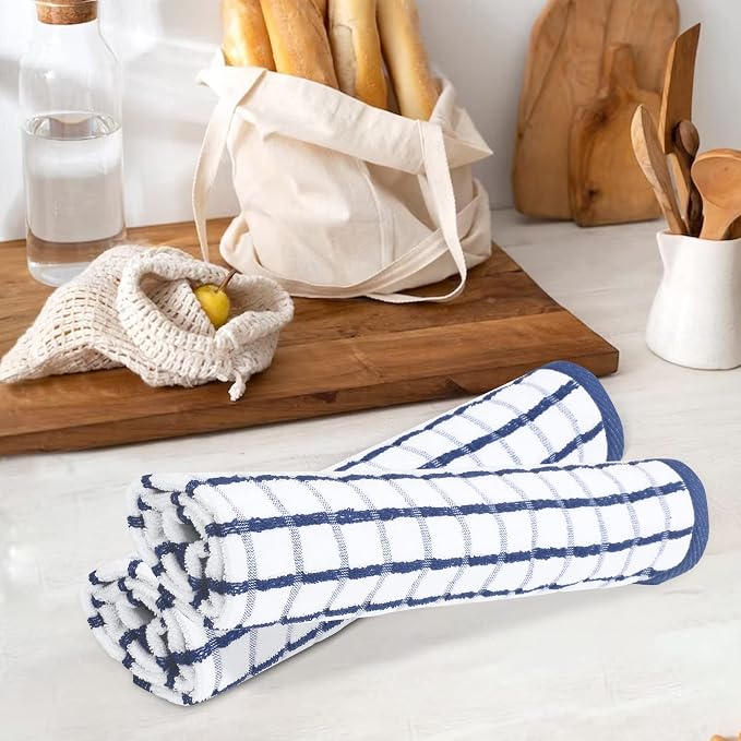 Urban Villa Kitchen Towels Cotton Dish Towels 20”x30” (Set of 3) Black Wht - Image 6