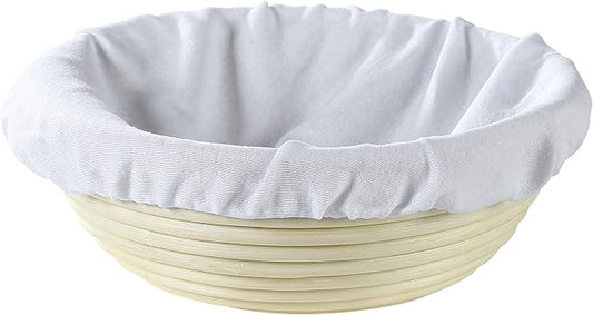 Frieling USA Brotform Round Bread Rising Basket and Liner, 8.5-Inch by Frieling