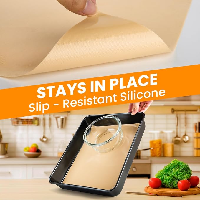 Silicone Baking Mat Roll- Non Stick Best German - Heat Resistant Silicone Pastry Mat for Baking, Non-slip Macaron Baking Mat, Freeze Dryer Mat for Making Cookie Pie Bread Pizza - Image 5