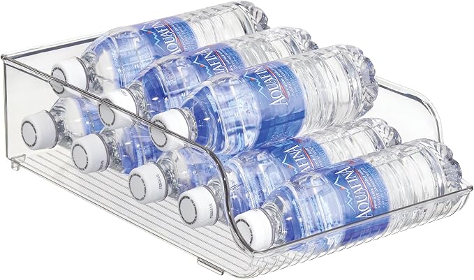 iDesign Plastic Water Bottle Organizer, Clear, 2-Pack | For Fridge, Bottle Holder, For Kitchen and Pantry - Image 7