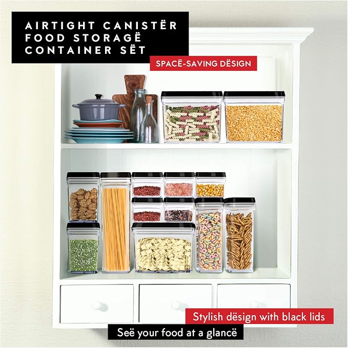 DWËLLZA KITCHEN Pasta Storage Containers for Pantry Airtight - 2 Pc Spaghetti Container Storage - Ideal for Spaghetti & Noodles, Kitchen Pantry Organization and Storage - Keeps Food Fresh & Dry - Image 8