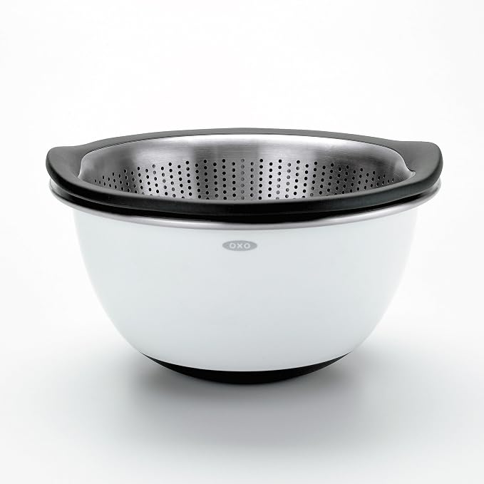 OXO Good Grips 3 Qt Stainless Steel Colander - Image 5
