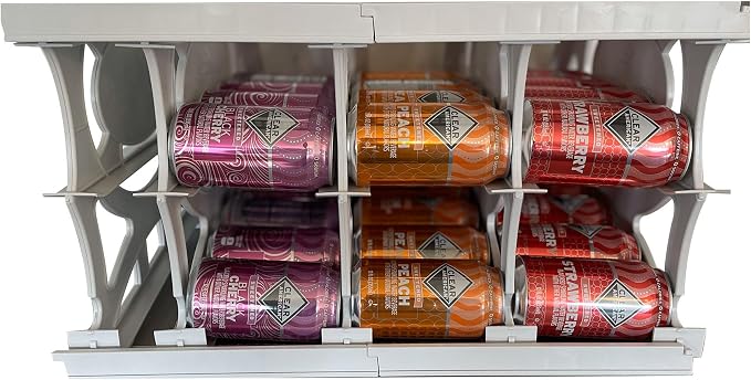 Cansolidator Pantry - 2-Pack Can Organizer for Pantry, Stackable Soda Can Storage for Kitchen, Holds 40 Cans of Food or Soda - Image 4