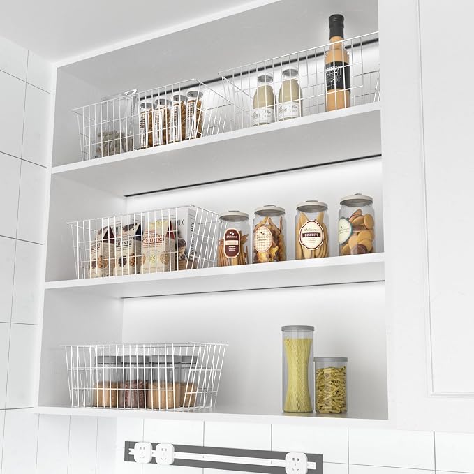 SANNO 15.7in Freezer Baskets Bins - Freezer Storage Containers Organizer for Office, Bathroom, Pantry - Image 6