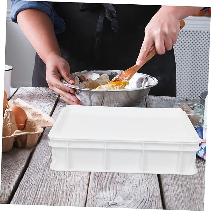 PRETYZOOM Stackable Pizza Dough Proofing Box Professional Bread Proofing Container with Covers for Home and Commercial Use Versatile Storage for Pizza Dough - Image 8