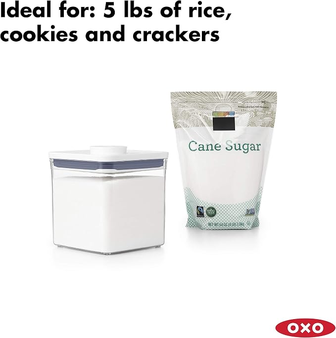 OXO Good Grips 6 Piece Canister Set with Scoops + OXO Good Grips POP Airtight Food Storage Container - Image 6