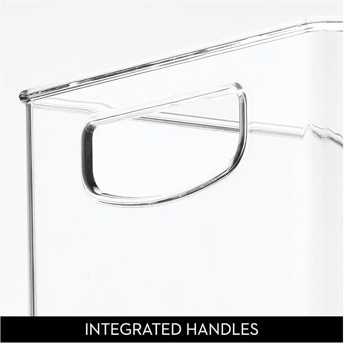 iDesign Stackable Clear Plastic Bin, 6-Pack | Kitchen Organizers and Storage, For Fridge and Pantry - Image 5
