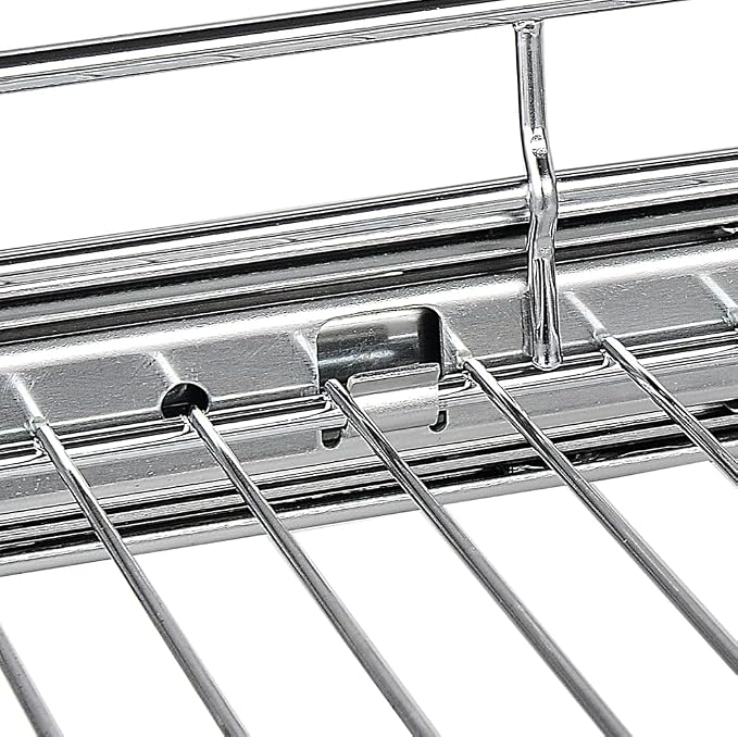 OCG Pull Out Cabinet Organizer (21" W x 21" D), Pull out Shelves 1 Tier, Cabinet Slide Out Shelves for Base Cabinet Organization in Kitchen Bathroom Pantry, Bottom Mount, Chrome Finish - Image 5
