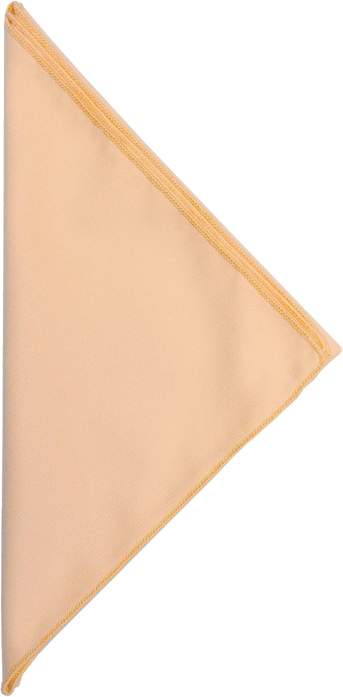 17x17-Inch Square Twill Cloth Napkins, Peach, Set of 12 - Image 2
