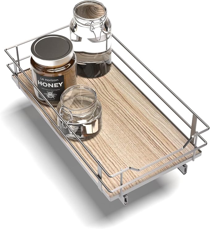Home Zone Living Pull Out Kitchen Cabinet Organizer by HomeZoneLiving