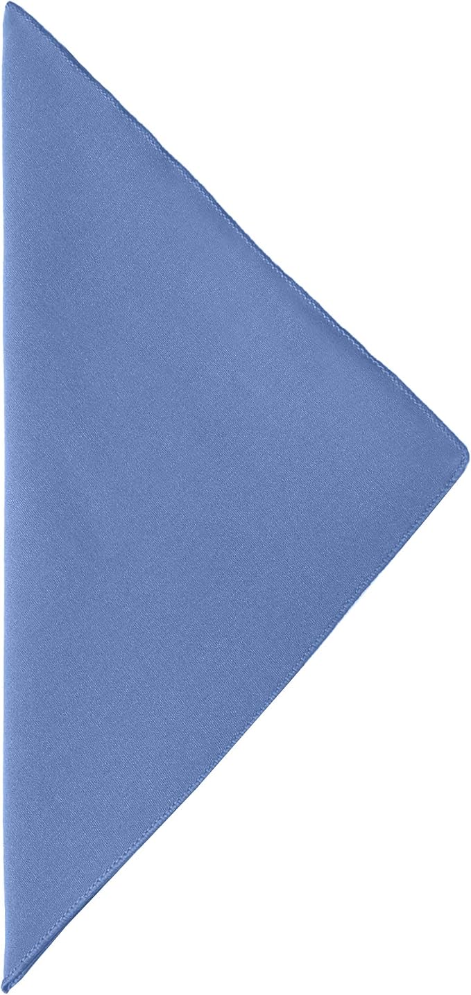 17x17-Inch Cotton-Feel Cloth Napkins, Periwinkle Set of 24 - Image 2