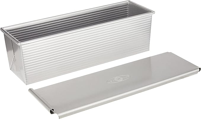 USA Pan Bakeware Pullman Loaf Pan with Cover, 13 x 4 inch, Nonstick & Quick Release Coating, Made in the USA from Aluminized Steel - Image 3