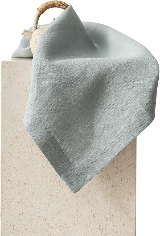 KNOKNO Eco-Friendly Hemp Napkins – 100% Organic, 18 x 18 Inch Cloth Napkins, Set of 4 | Sustainable 3-Month Growth Hemp, Reusable & Biodegradable Handmade Table Linens by KNOKNO