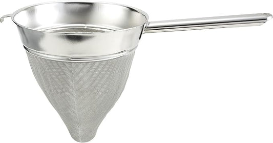 Winco 10" Stainless Steel Bouillon Strainer, Extra Fine Mesh, Stainless | Extra fine mesh, Reinforced frame, Foodservice by Winco