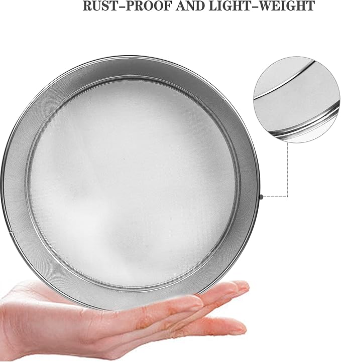 Sidasu Vibrating Sifter-Stainless Steel 12 Mesh for Powder Sifter Machine | Replacement Sieve for Baking Kitchens,Grain Milling,Herbal Powder,Food Preparation - Image 3