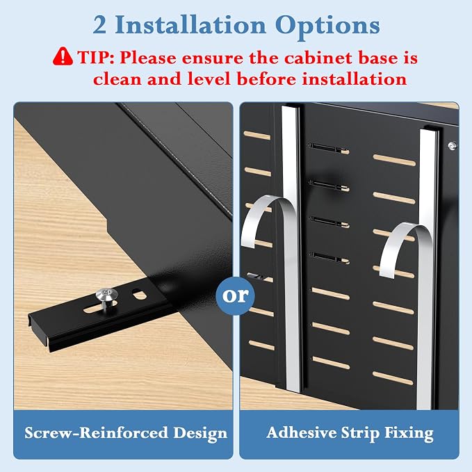Aisslro Under Sink Organizer, 2 Tier Pull Out Cabinet Organizer, Expandable & Adjustable Slide Out Shelf 13.2''–20.3'', Under Sink Storage for Kitchen Bathroom Laundry Cabinet Storage, Black - Image 9