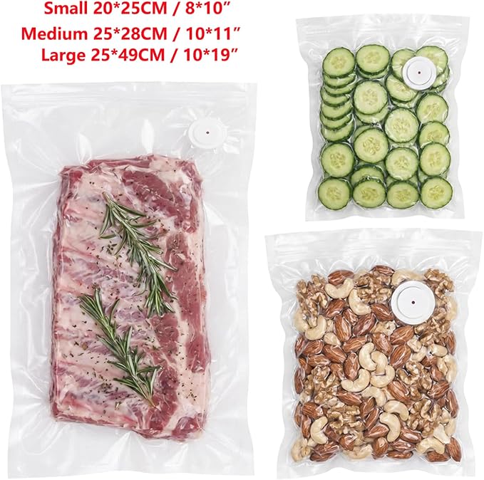 Handheld Vacuum Sealer for Food Powerful Vacuum Sealer Machine,Seal Meal Saver,Portable Food Sealer (Sealer + 30 Reusable Vacuum Bags) - Image 3
