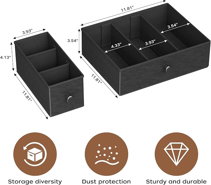 Homeiju Coffee Pod Drawers - K Cup Organizer, Nespresso Pods Holder with Mug Rack, Coffee Holder for Countertop, 52 Capacity Pods, Suitable for Kitchens, Offices and Coffee Bars(Black) - Image 7