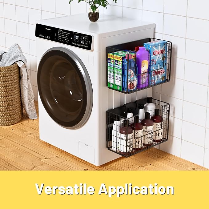 Magnetic Shelf for Fridge , Fruit Potato & Onion Storage Bins, Pantry Organizers & Storage, Large Container Magnetic Basket for Refrigerator, Kitchen Counter, Cabinet, Magnetic Fridge Organizer - Image 4