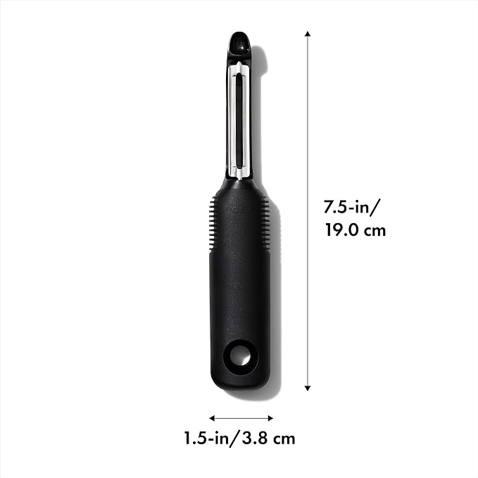 OXO Good Grips Stainless Steel Measuring Cup and Spoon Set + Swivel Vegetable Peeler - Image 6