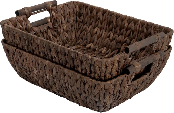 Storageworks Wicker Baskets For Shelves, Large Organizer Basket by StorageWorks