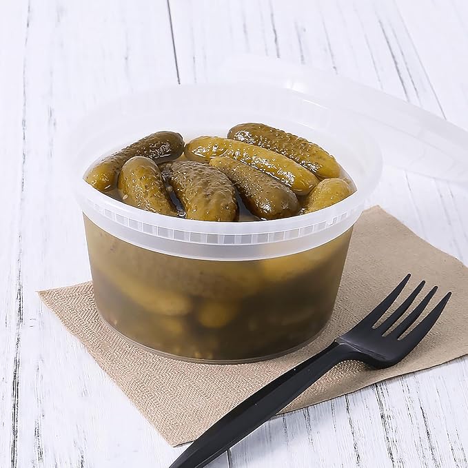 Karat [12oz - 240 ct] Clear PP Injection Molded Round Deli Containers with Lids (FP-IMDC12-PP) - Image 4