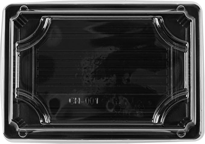 Restaurantware Plastic Sushi Trays 100 Pack of 6.5 x 4.33 x 1.57 Inch With Clear Lids Leak-Resistant Sushi Take Out Boxes Stackable Containers For Grab-And-Go - Image 12