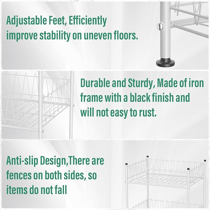 smusei 4 Tier Water Bottle Storage Rack Metal Water Bottle Organizer for Floor, Free Standing Bottled Water Holder Stand Beverage Pantry Drink Shelf Dispenser for Kitchen Pantry - Image 4