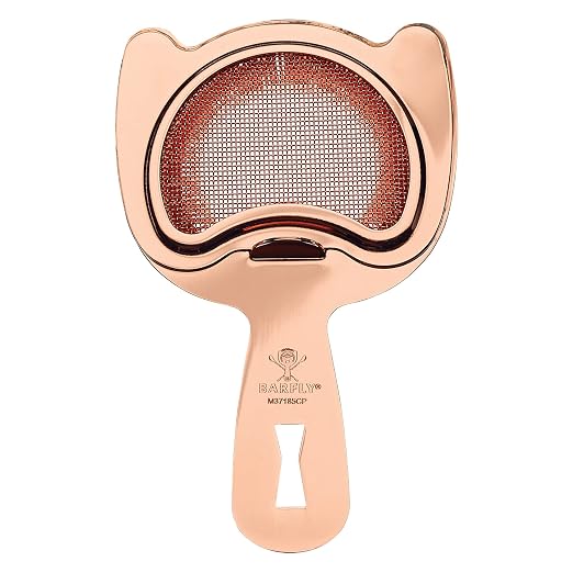 Barfly Fine Mesh Spring Strainer, Copper Plated by BarflybyMercer