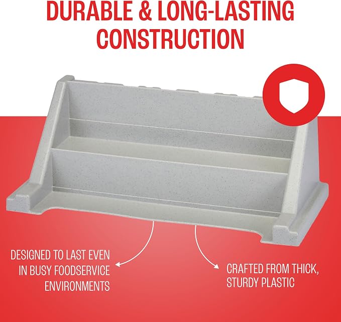 Cambro Versa - Self Serve Condiment and Utensil Bin - 8 Storage Bins - Ideal for Food and Coffee Condiments (Gray) - Image 7