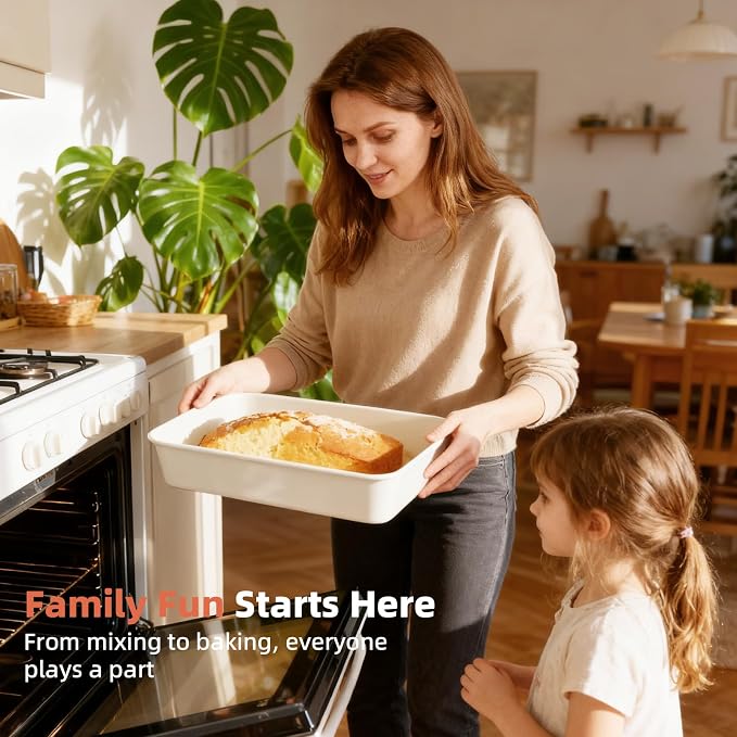 Baking Pans Set Stackable Carbon Steel Bakeware Set for Kitchen | Howasai 8 Pcs Non Stick Baking Set with Cookie Sheet, Roasting Pan, Cake Pan, Muffin Pan, Cooling Rack, Baking Supplies - Image 6
